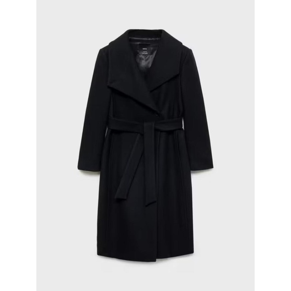 Mango Sirenita Belted Wool Blend Coat NWT - Picture 14 of 15